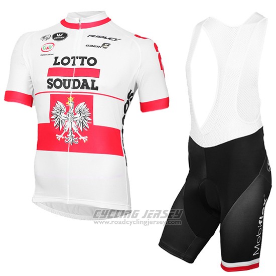2016 Cycling Jersey Lotto Soudal Champion Poland Short Sleeve and Bib Short